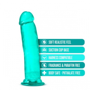 B Yours Plus Thrill N Drill Teal Dildo