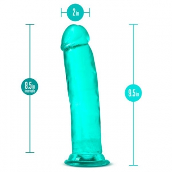 B Yours Plus Thrill N Drill Teal Dildo