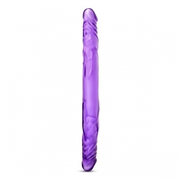 B Yours 14 inches Double Dildo - Purple