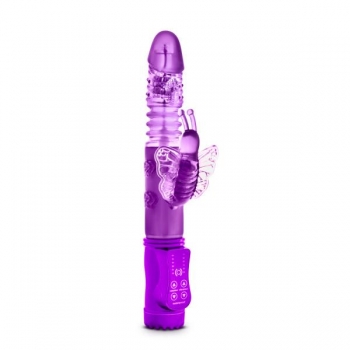 Butterfly Thruster Mini Rabbit Vibrator - Purple