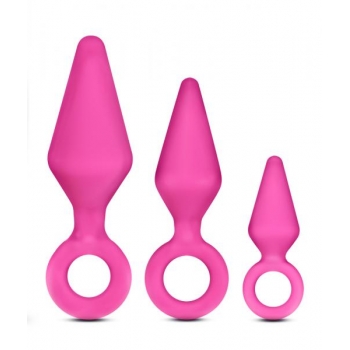 Candy Rimmer Kit Butt Plug Set in Fuchsia Pink