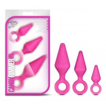 Candy Rimmer Kit Butt Plug Set in Fuchsia Pink