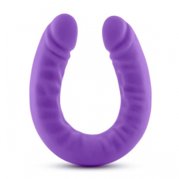 Ruse 18 Inches Silicone Slim Double Dong Purple