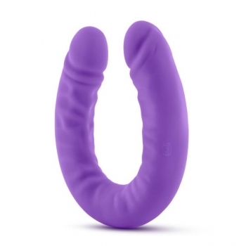 Ruse 18 Inches Silicone Slim Double Dong Purple