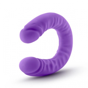 Ruse 18 Inches Silicone Slim Double Dong Purple