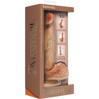 Renaissance Raphael 9.5 Inch Sliding Foreskin Dildo Tan