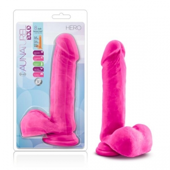 Au Naturel Bold Hero 8 Inches Dildo - Pink