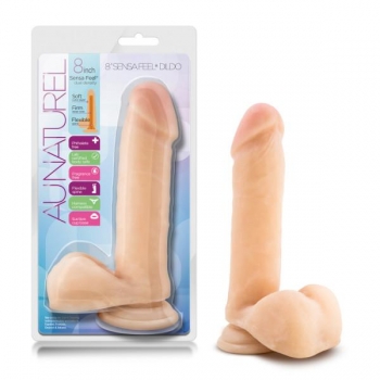 Au Naturel 8 inches Sensa Feel Dildo Beige