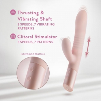 Blush Fraya Pink Rabbit Style Vibrator