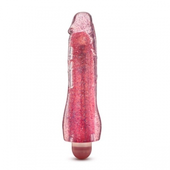 Glow Dicks Molly Glitter Vibrator in Pink