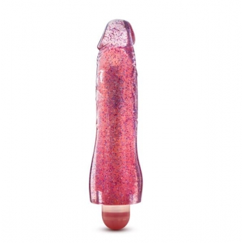 Glow Dicks Molly Glitter Vibrator in Pink