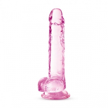 Naturally Yours 7in Rose Crystalline Dildo