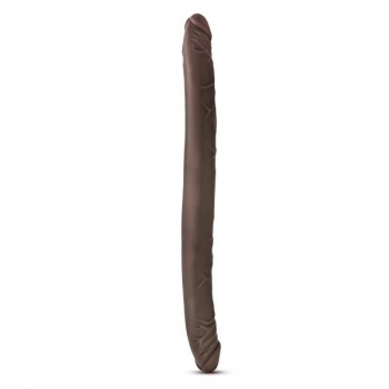 Dr Skin 16 Inches Double Dildo - Chocolate Brown