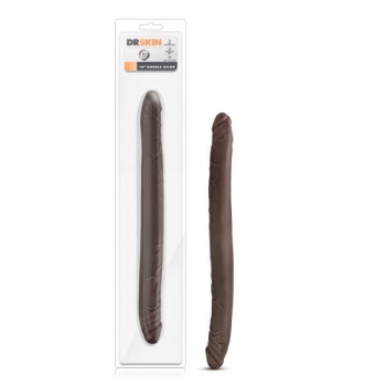 Dr Skin 16 Inches Double Dildo - Chocolate Brown