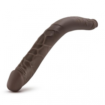 Dr Skin 16 Inches Double Dildo - Chocolate Brown