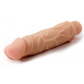 X5 Hard On Vibe 9 inches Waterproof Dildo - Beige