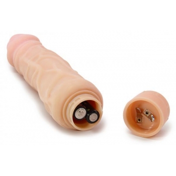 X5 Hard On Vibe 9 inches Waterproof Dildo - Beige