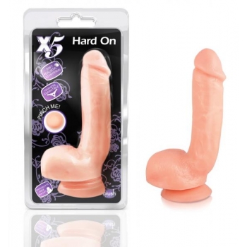 X5 Realistic Hard On Dildo - Beige