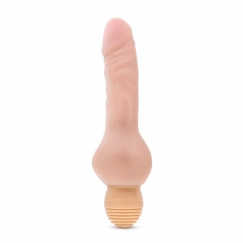 X5 Plus Mr Right Now Vibrating Dildo Beige