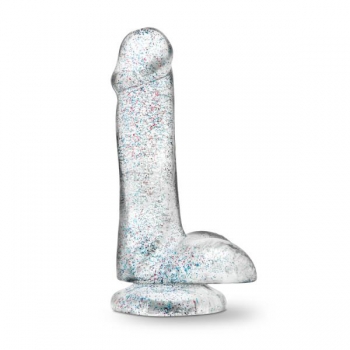 Naturally Yours 6 inches Glitter Cock - Sparkling Clear