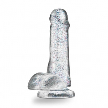 Naturally Yours 6 inches Glitter Cock - Sparkling Clear