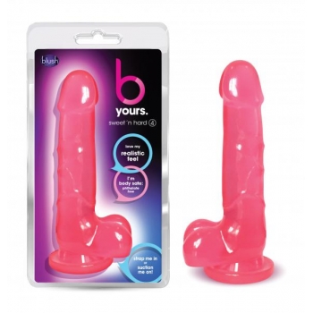 B Yours Sweet N Hard 4 Pink Dildo