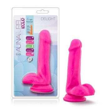 Au Naturel Bold Delight 6 Inch Dildo - Pink