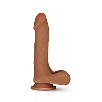 X5 Grinder Latin Realistic Dildo Brown