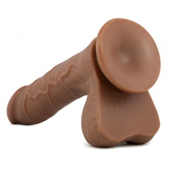 X5 Grinder Latin Realistic Dildo Brown