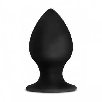 Anal Adventures Platinum Silicone Anal Stout Plug Large Black