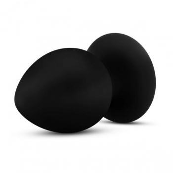 Anal Adventures Platinum Silicone Anal Stout Plug Large Black