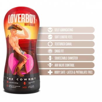 Loverboy Cowboy Self Lubricating Stroker Beige