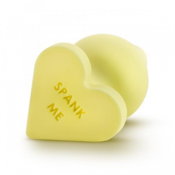 Naughty Candy Hearts Yellow Butt Plug
