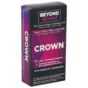 Crown Super Thin Sensitive Latex Condoms 12 Pack