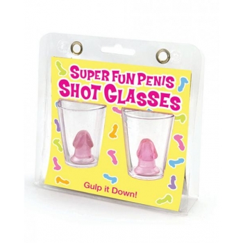 Super Fun Penis Shot Glasses 2ct