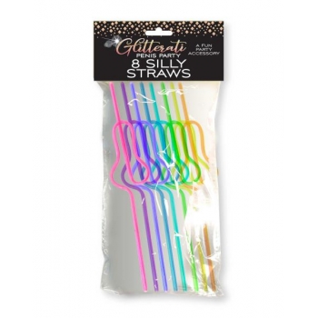 Glitterati Silly Penis Straws