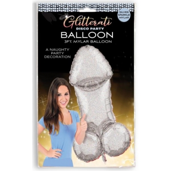 Glitterati Disco Penis Mylar Balloon