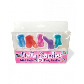 Dirty Penis Candles Set of 5