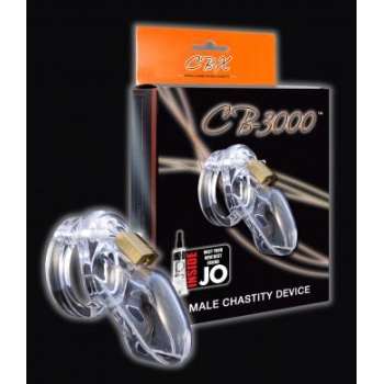 CB-3000 Male Chastity Device 3 inch Clear Cock Cage