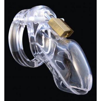 CB-3000 Male Chastity Device 3 inch Clear Cock Cage