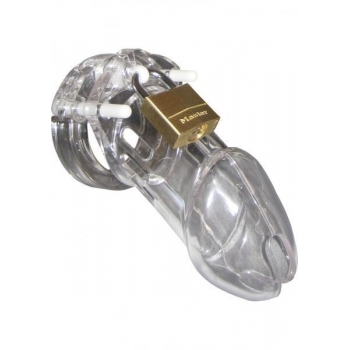 CB-6000 Male Chastity Device - Clear 3 1/4