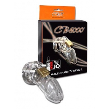 CB-6000 Male Chastity Device - Clear 3 1/4