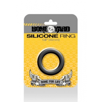 Boneyard Silicone Ring 1.6 inches Black