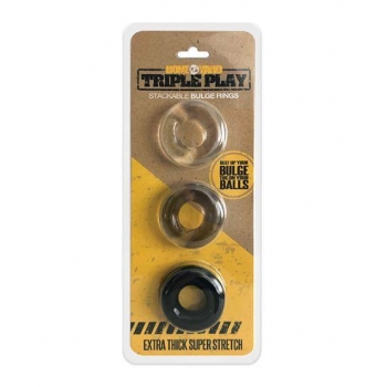 Boneyard Triple Play Cock Ring Set