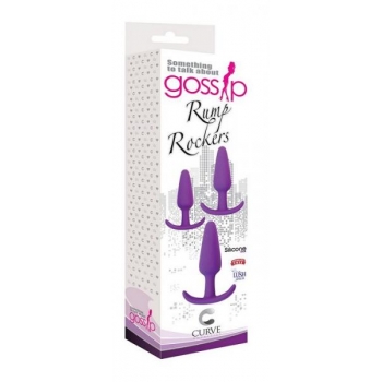 3-Piece Violet Anal Plug Training Set