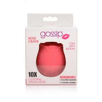 Gossip Rose 10x Suction Clit Stimulator Crave