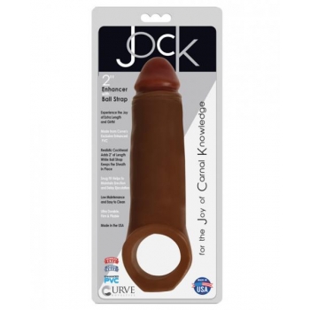 Jock Enhancer 2 inches Extender With Ball Strap Brown