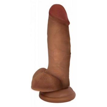 Jock Bareskin 7-inch Latte Dildo W/ Balls