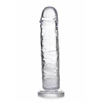 Jock C-thru 8in Clear Dildo Tpe