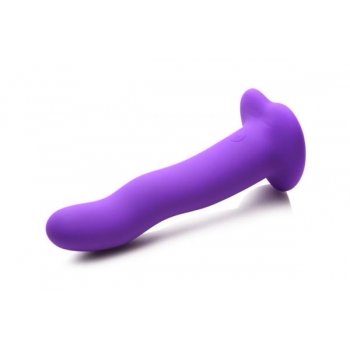 Simply Sweet Vibrating Wavy Silicone Dildo W/ Remote